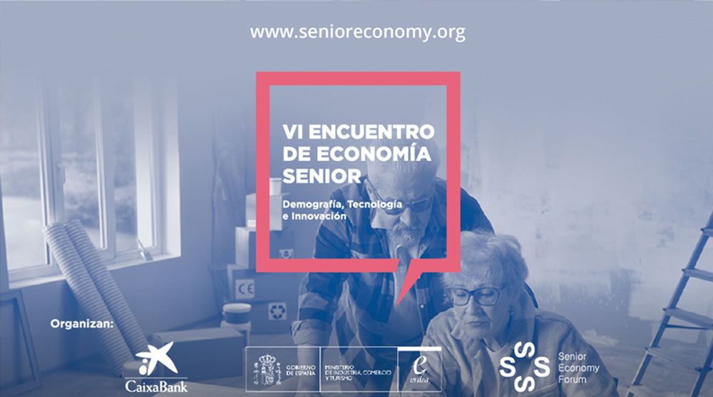 Cartel del VI Encuentro de Economía Senior.