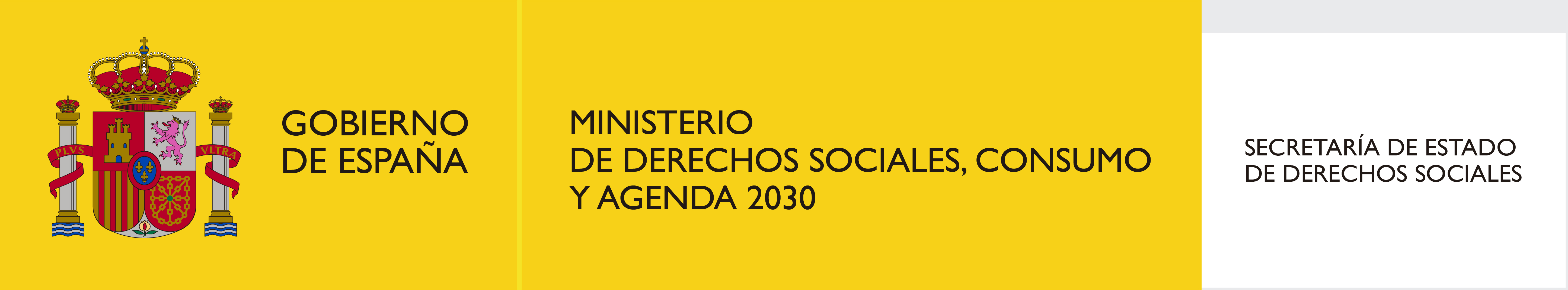 Logotipo Ministerio de derechos sociales, consumo y agenda 2030