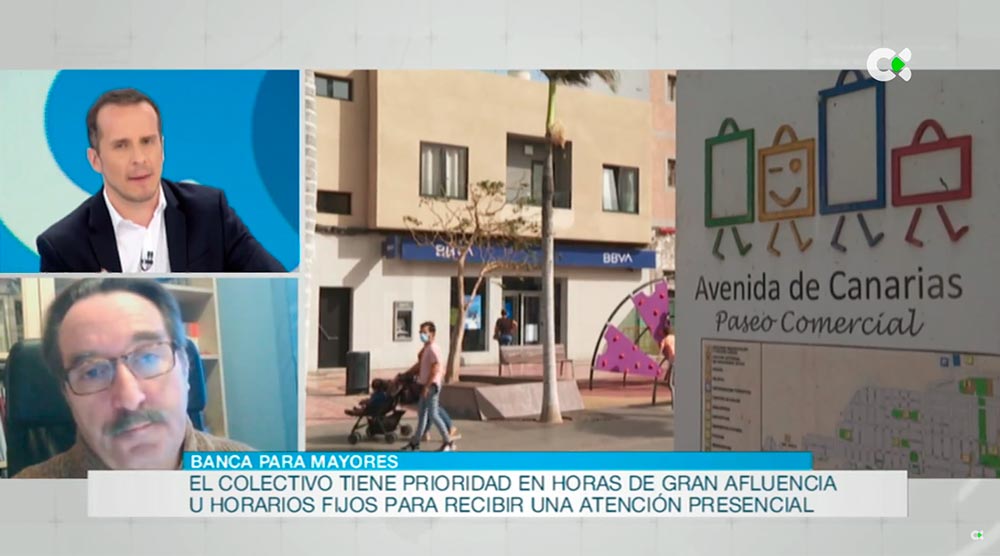 Intervención de Javier García en los informativos de Radio Televisión Canaria