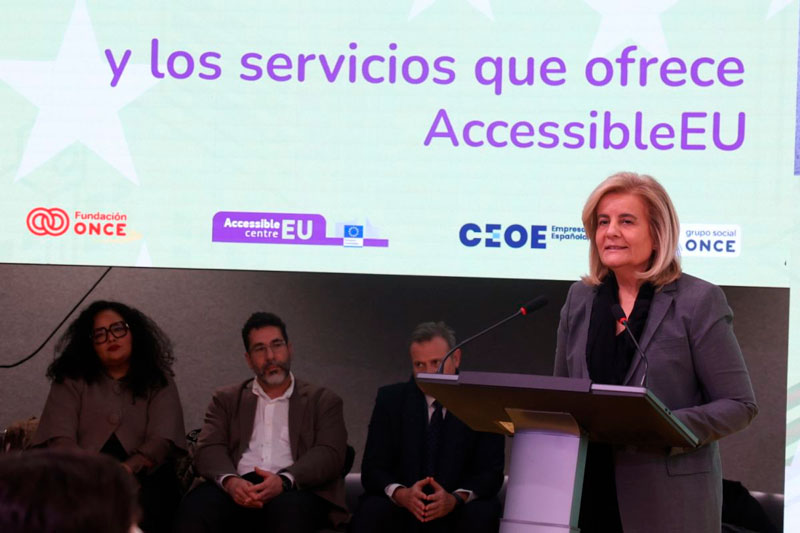 Fátima Báñez durante su discurso de cierre institucional del evento