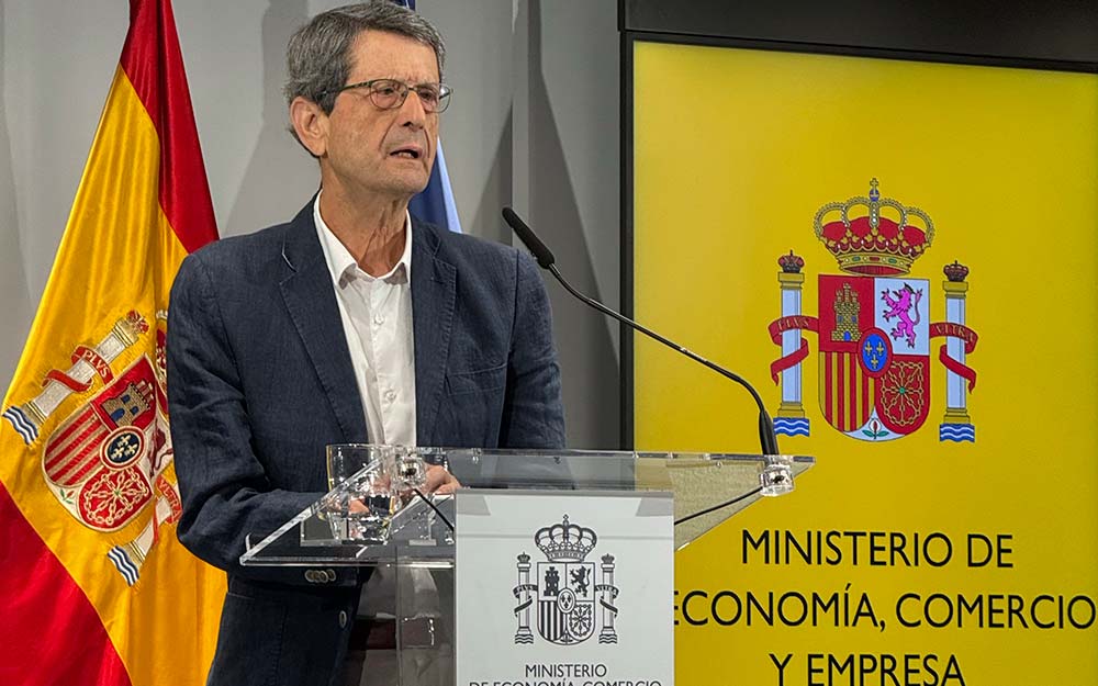 Jesús Norberto Fernández durante la rueda de prensa posterior a la reunión