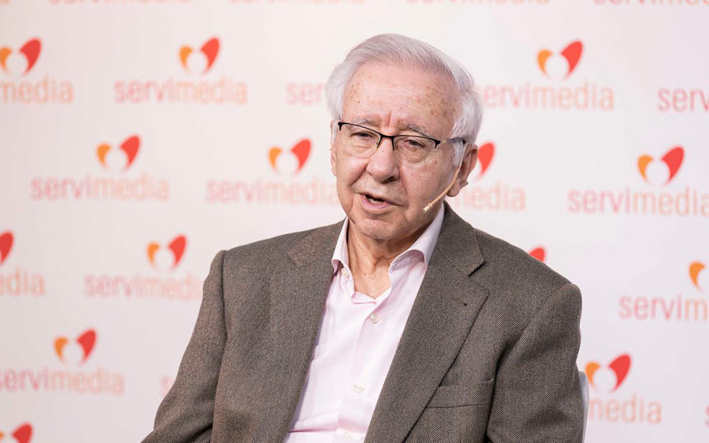 Lázaro González concedió una entrevista a Servimedia | Foto de Jorge Villa/Servimedia Lázaro González durante la entrevista en Servimedia.