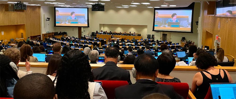 España, a través de la directora general del Imserso, Mayte Sancho, ha apoyado por primera vez la convención Sesión del Grupo de Trabajo de Composición Abierta sobre Envejecimiento de las Naciones Unidas