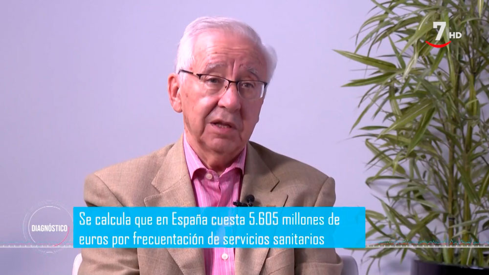 Lázaro González durante la entrevista en el programa Diagnóstico de Castilla y León Televisión.