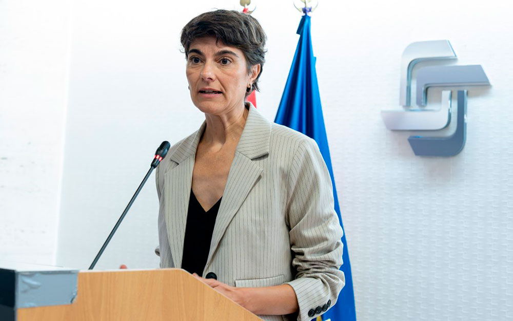 Rosa Martínez durante la presentación del censo en el Imserso