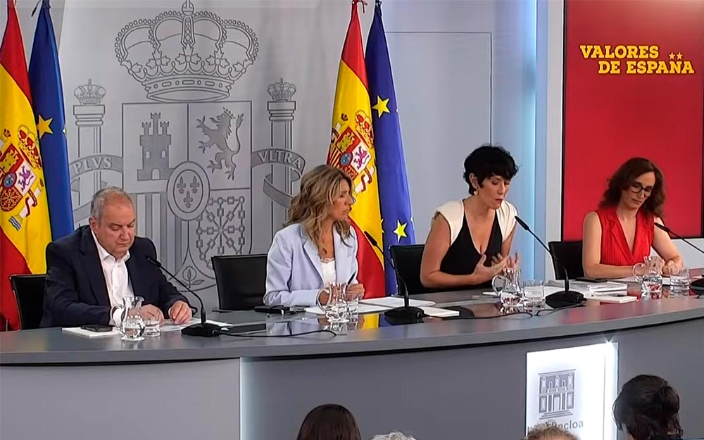 Rueda de prensa posterior al Consejo de Ministros