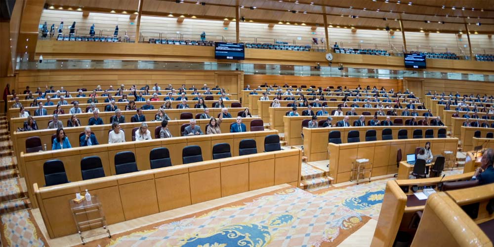 Por la proposición de ley presentada por Junts, que apoyará el PP Sesión plenaria del Senado