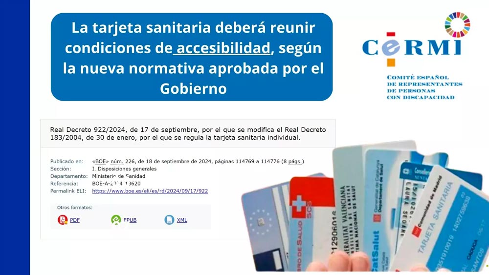 El Real Decreto recoge la demanda del CERMI en ese sentido