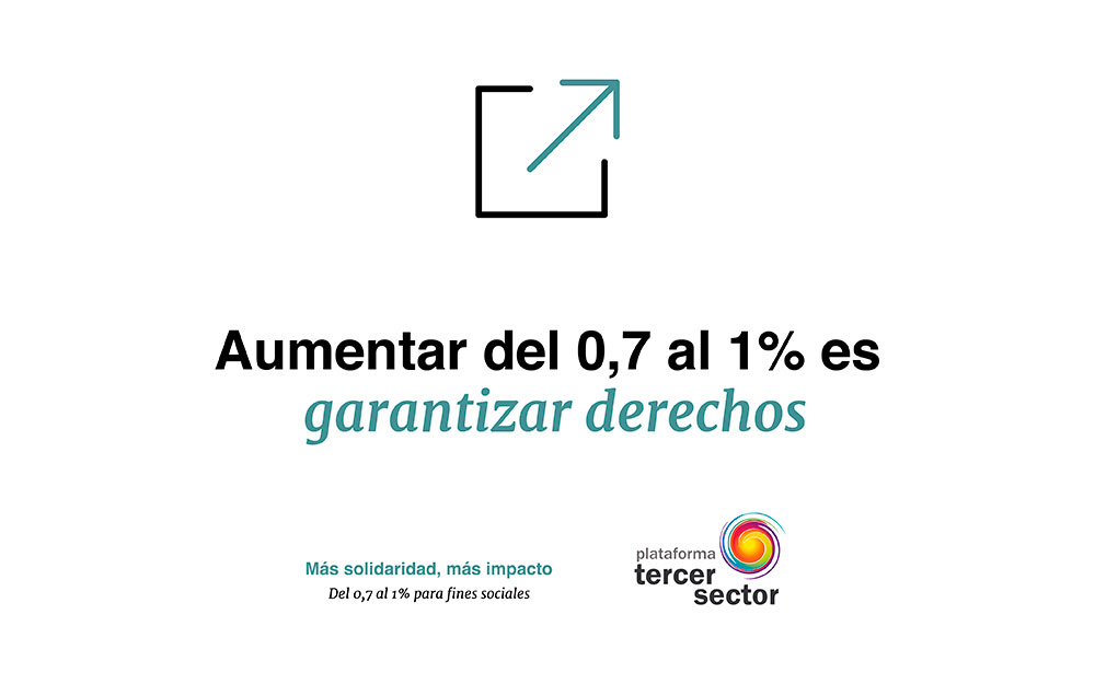 Señala que el sistema de subvenciones actual requiere un cambio sustancial Cartel de la iniciativa Más solidaridad, más impacto