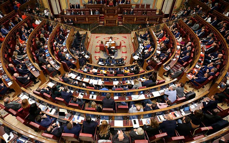 Impulsada por el CERMI Hemiciclo del Congreso de los Diputados durante la celebración de un pleno