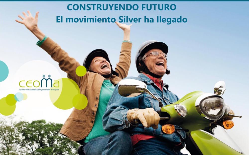 La generación Silver disfrutará de debates profesionales, actividades culturales y de ocio. Cartel del encuentro ‘Construyendo Futuro’ en Vida Silver.