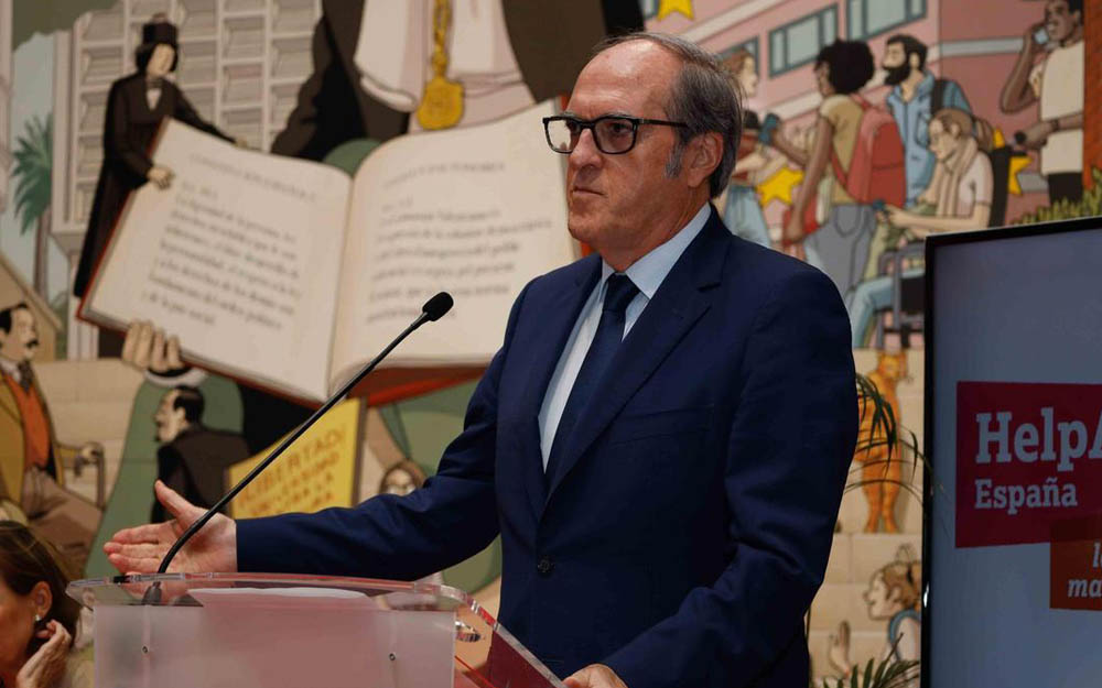 El Defensor del Pueblo, Ángel Gabilondo, durante su intervención en el I Congreso Internacional Derecho y Derechos de las Personas Mayores.