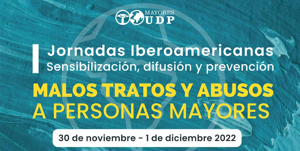 Cartel de la “Iª Jornada Iberoamericana sobre prevención y sensibilización de los malos tratos y abusos a personas mayores”