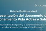 Cartel de la presentación del documento de posicionamiento Vida Activa y Saludable tras la pandemia.