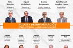 Cartel del diálogo 'Bulos y desinformación' organizado por Servimedia