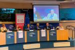 Imagen de la mesa de debate celebrada en el Parlamento Europeo.
