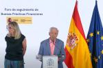 Lázaro González interviene en la rueda de prensa posterior a la reunión del Foro