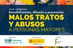 Cartel de la XLIX Jornada sobre sensibilización, difusión y prevención de los malos tratos y abusos a personas mayores