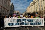 Manifestación de profesionales sanitarios en la calle
