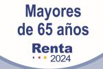 Portada del folleto de la Agencia Tributaria con la normativa del IRPF 2024 para mayores de 65 años