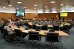 Un instante de la Reunión de Inclusión Financiera celebrada en el Ministerio de Economía Comercio y Empresa.