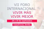 Cartel del VII Foro Internacional Vivir Más Vivir Mejor.