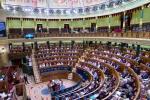 Un instante de la votación en el Congreso de los Diputados