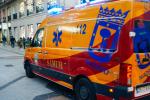 Imagen en la que aparece una ambulancia del Samur