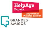 Logotipos de HelpAge España y la Fundación Grandes Amigos