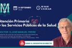 Cartel del encuentro 'Atención Primaria y los Servicios Públicos de la Salud', organizado por Mayores UDP.