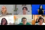Captura de pantalla con algunos de los participantes en el webinar