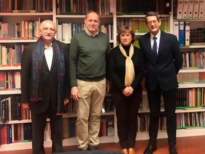 Miguel Ángel Cabra de Luna, José Antonio Galvache, Marta Rivas y Jesús Norberto Fernández