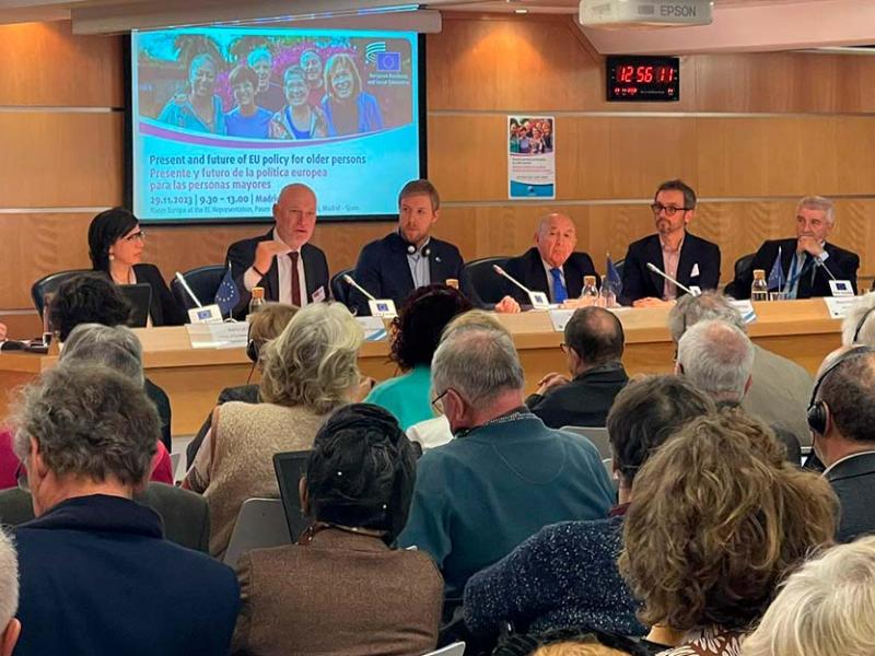 Un instante de la conferencia celebrada en Madrid