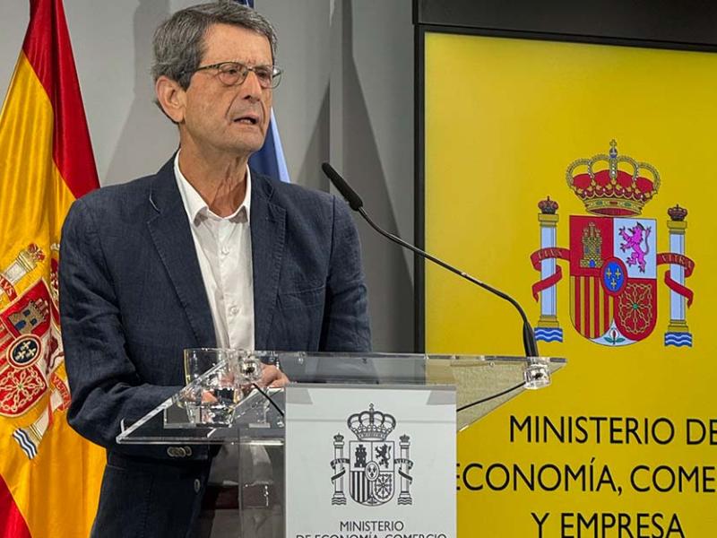 Jesús Norberto Fernández durante la rueda de prensa posterior a la reunión
