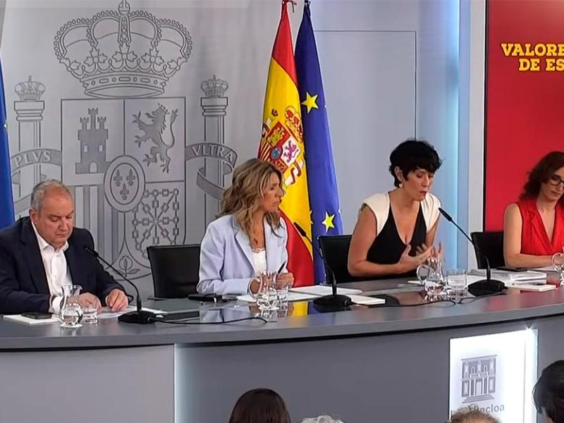 Rueda de prensa posterior al Consejo de Ministros