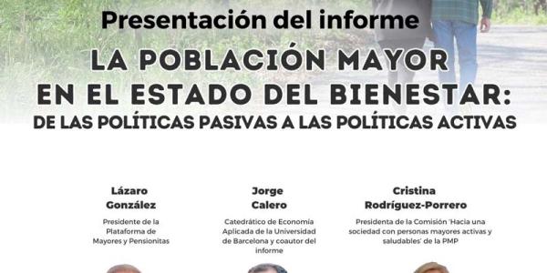 Cartel del diálogo La población mayor en el Estado del bienestar: de las políticas pasivas a las políticas activas