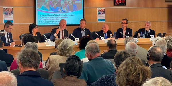 Un instante de la conferencia celebrada en Madrid