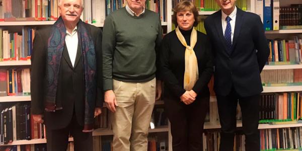 Miguel Ángel Cabra de Luna, José Antonio Galvache, Marta Rivas y Jesús Norberto Fernández