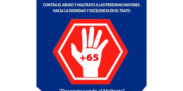 Cartel de la X Jornadas contra el abuso y el maltrato de las personas mayores.