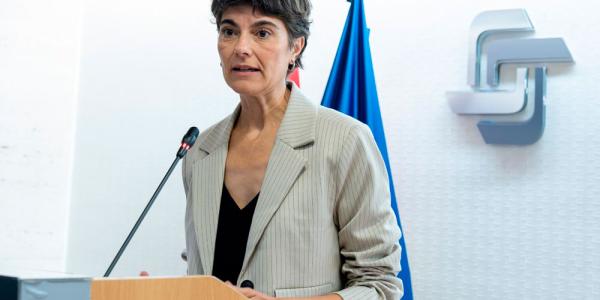 Rosa Martínez durante la presentación del censo en el Imserso