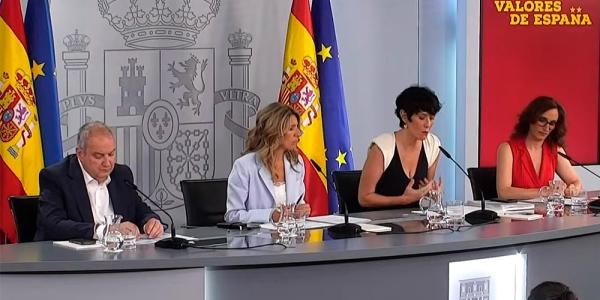 Rueda de prensa posterior al Consejo de Ministros